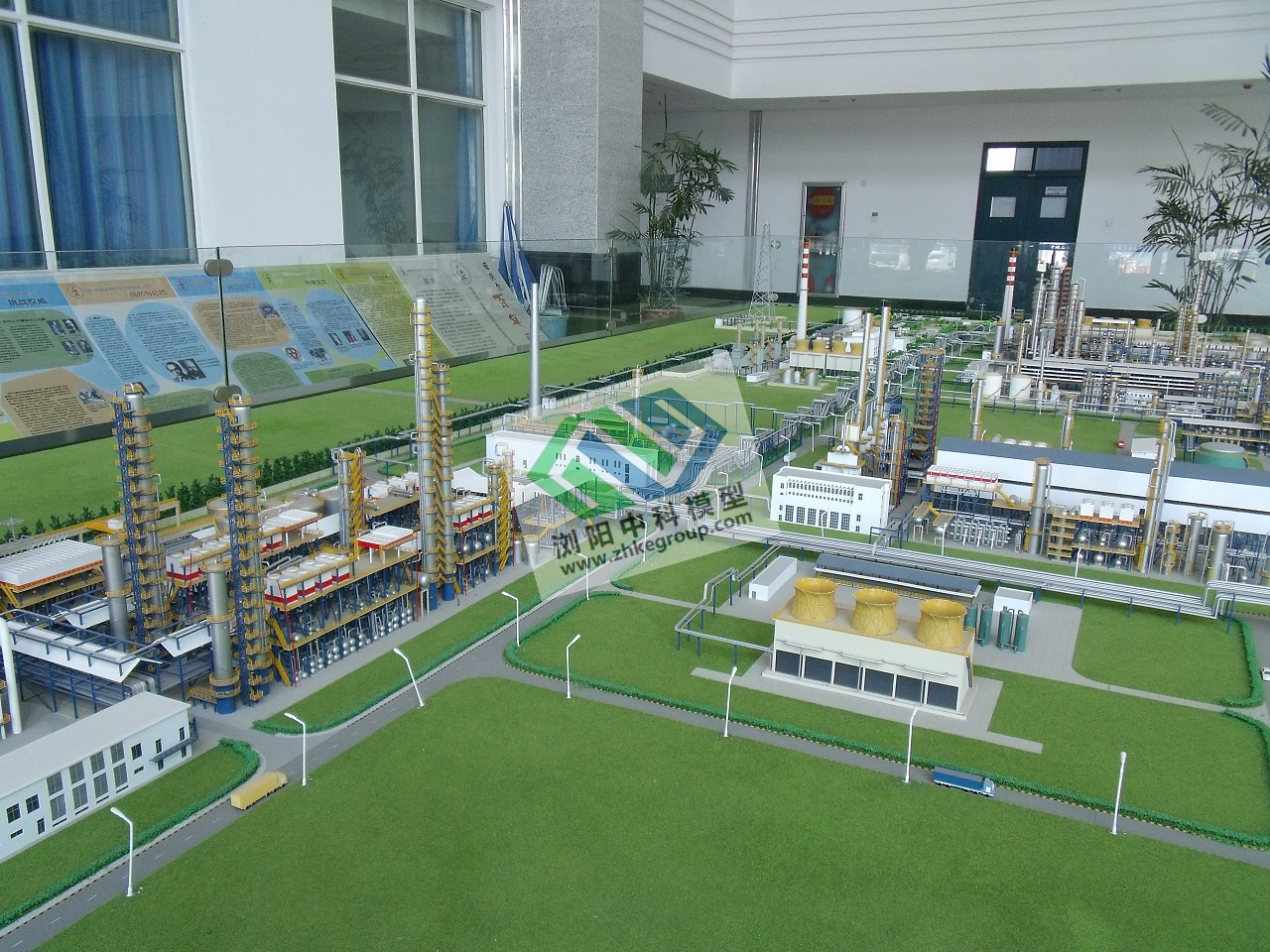 化工廠區沙盤模型